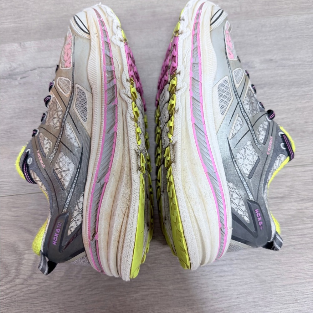 Use women Hoka One One Stinson 3 ATR trail running shoes size 8.5 - Picture 7 of 9